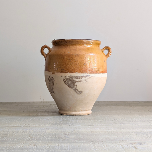 Large Yellow Confit Pot 2