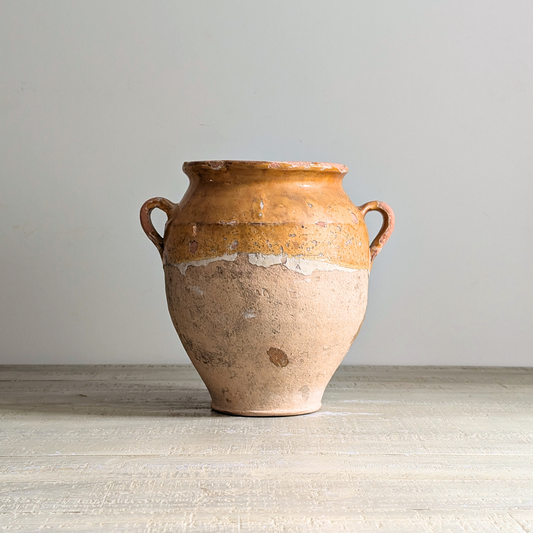 Large Yellow Confit Pot 1