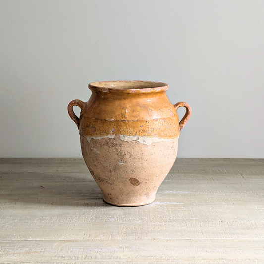 Large Yellow Confit Pot 1