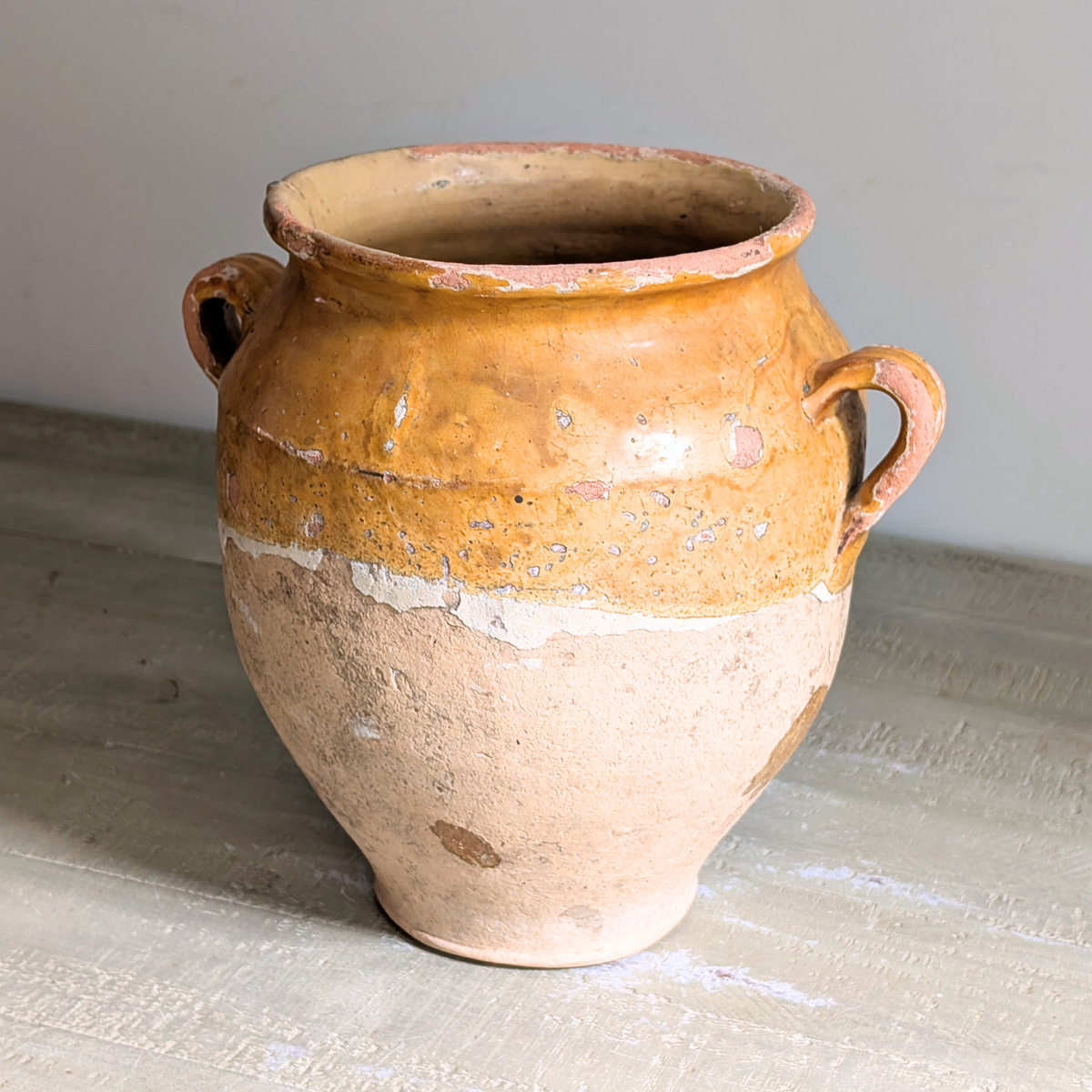 Large Yellow Confit Pot 1