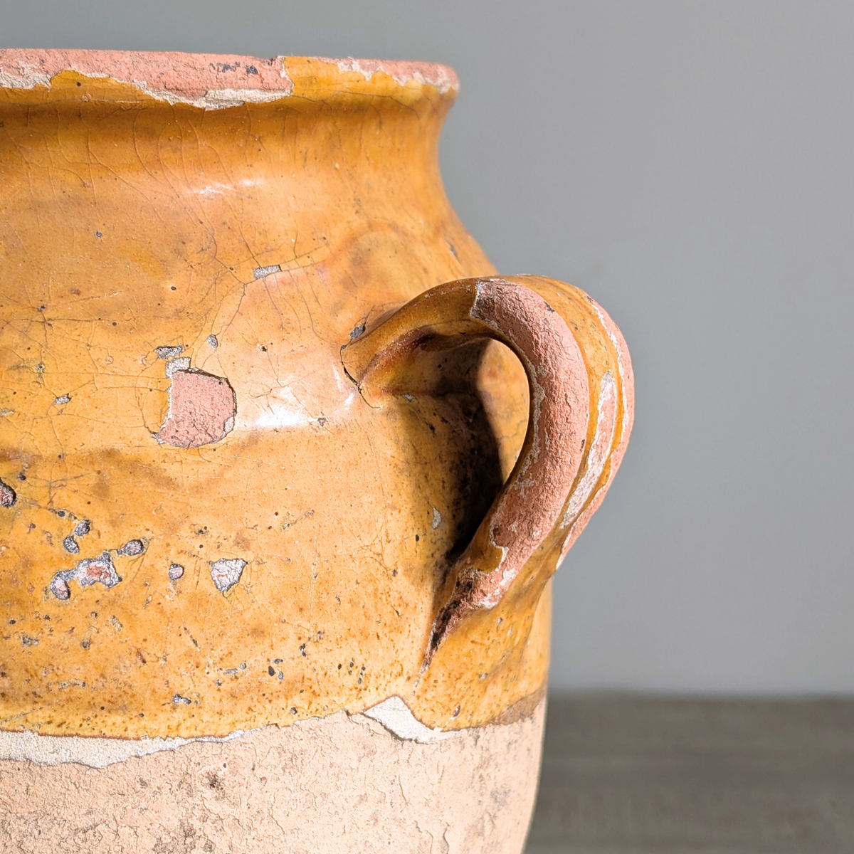 Large Yellow Confit Pot 1