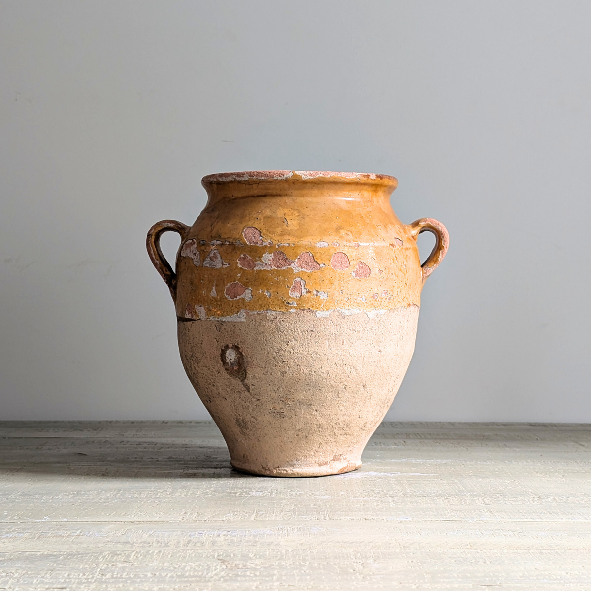 Large Yellow Confit Pot 1