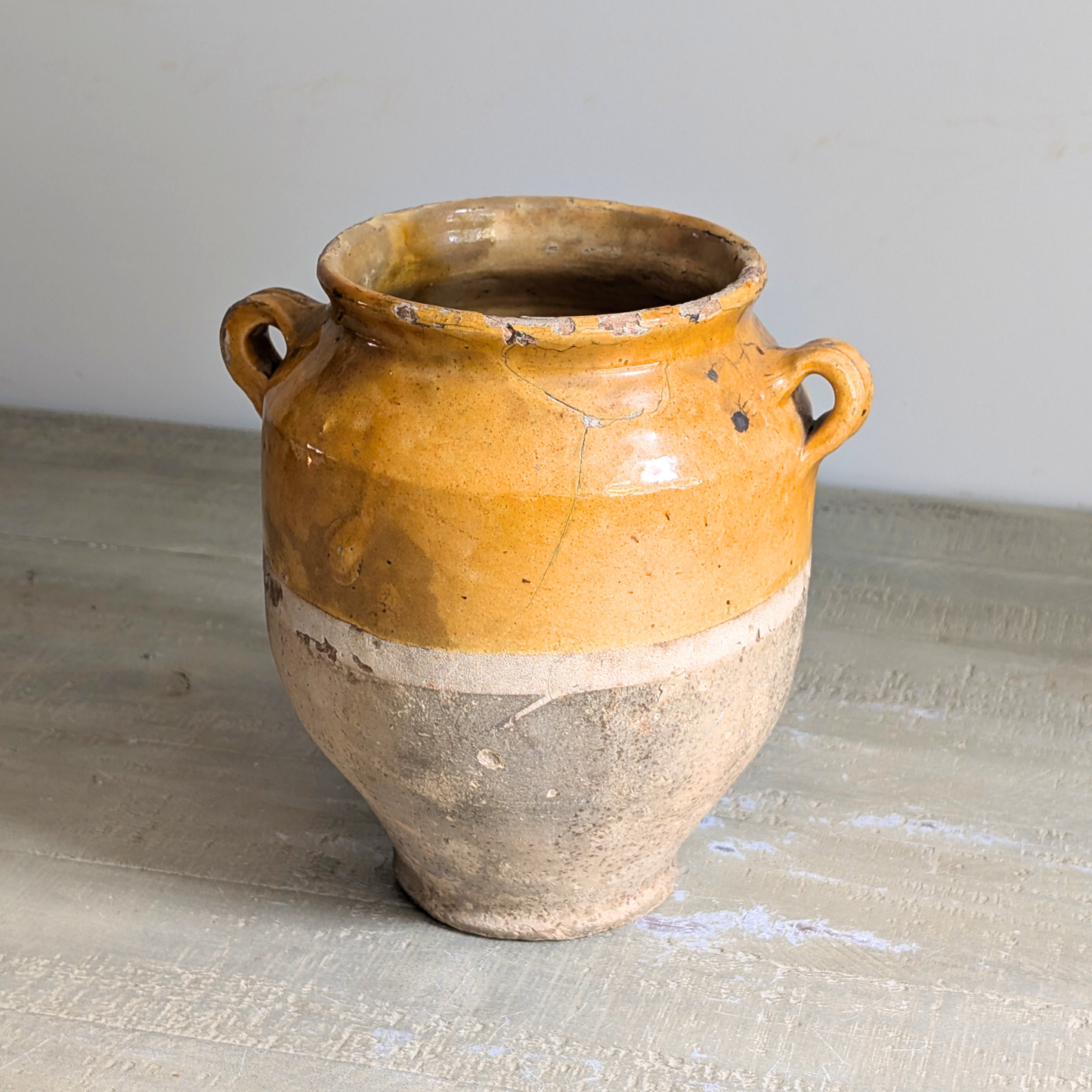 Large Yellow Confit Pot 3