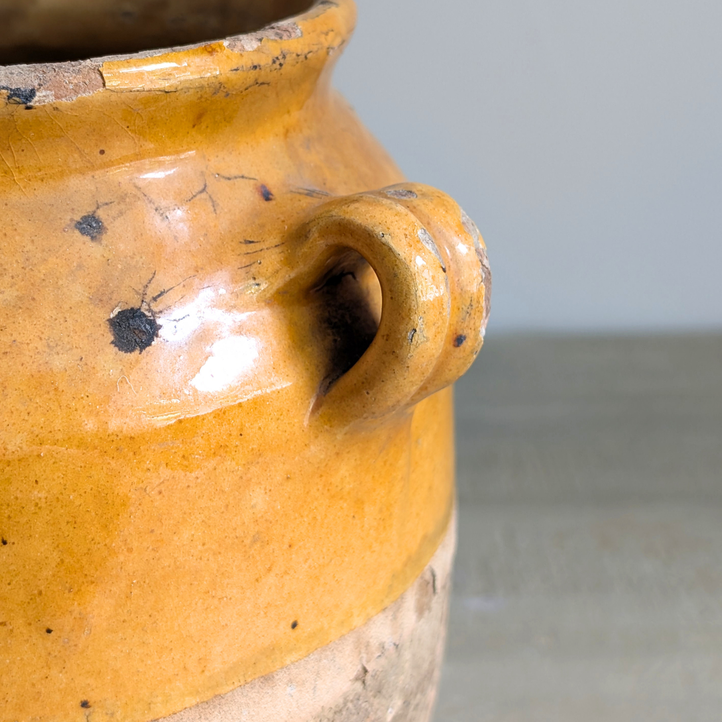 Large Yellow Confit Pot 3