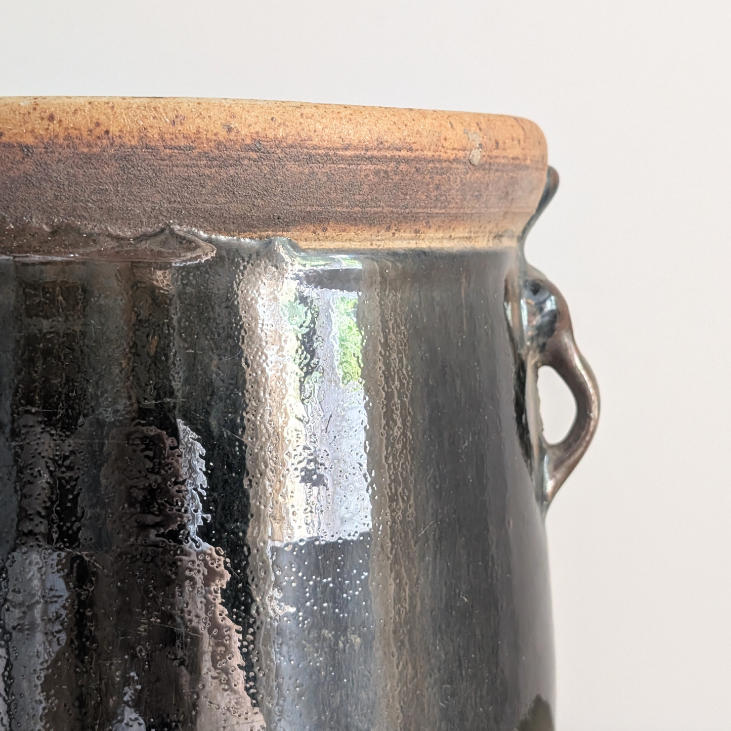 Tall Brown Chinese Pot