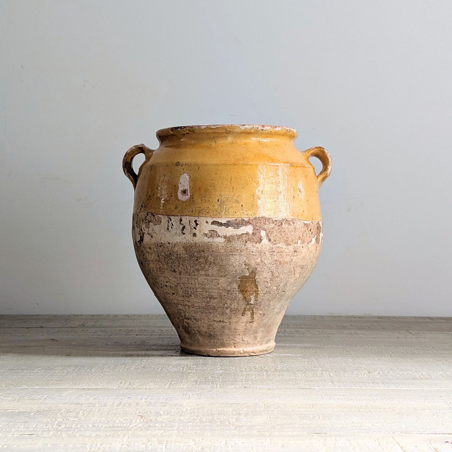 Large Yellow Confit Pot 1