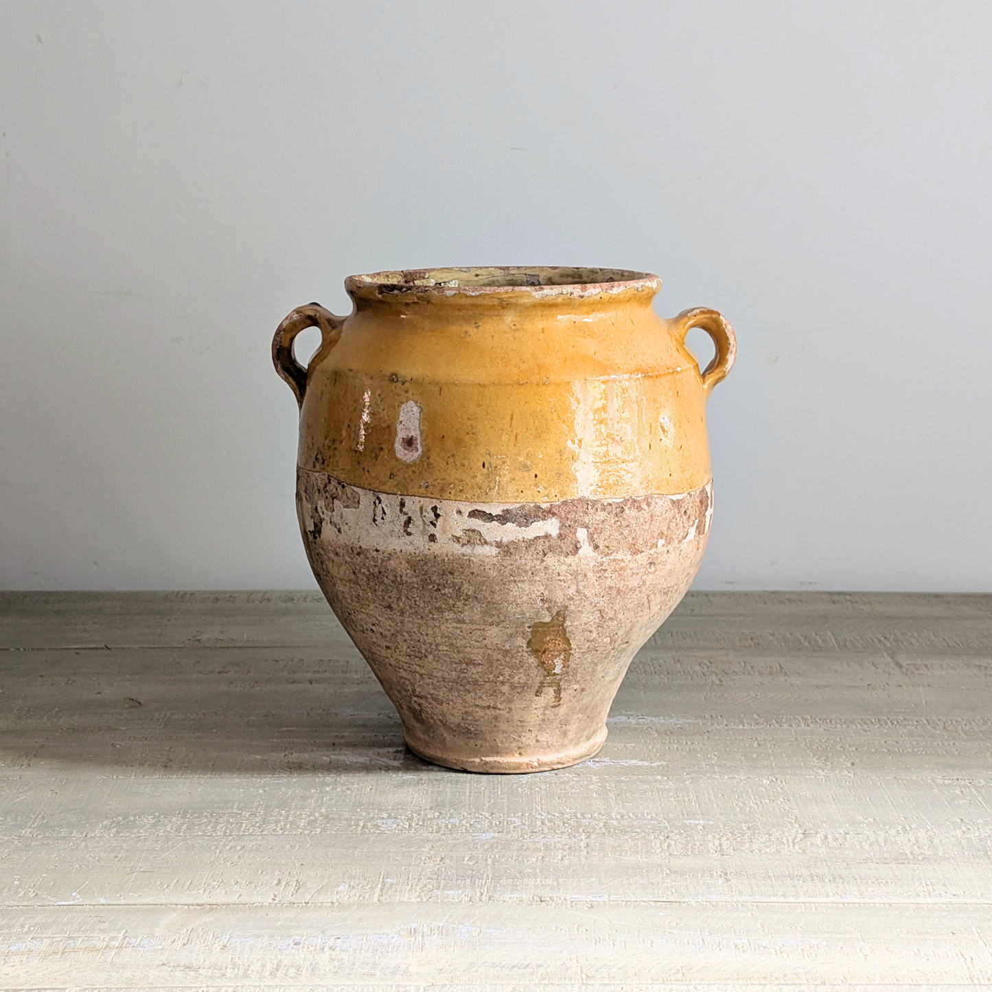 Large Yellow Confit Pot 1