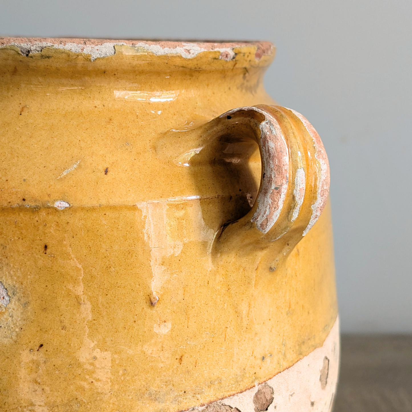 Large Yellow Confit Pot 1