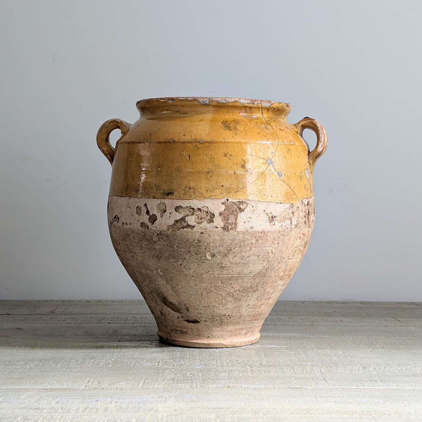 Large Yellow Confit Pot 1