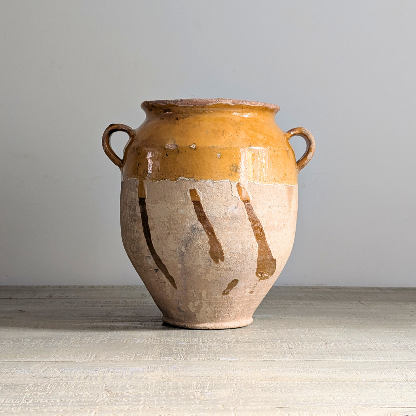 Large Yellow Confit Pot 2