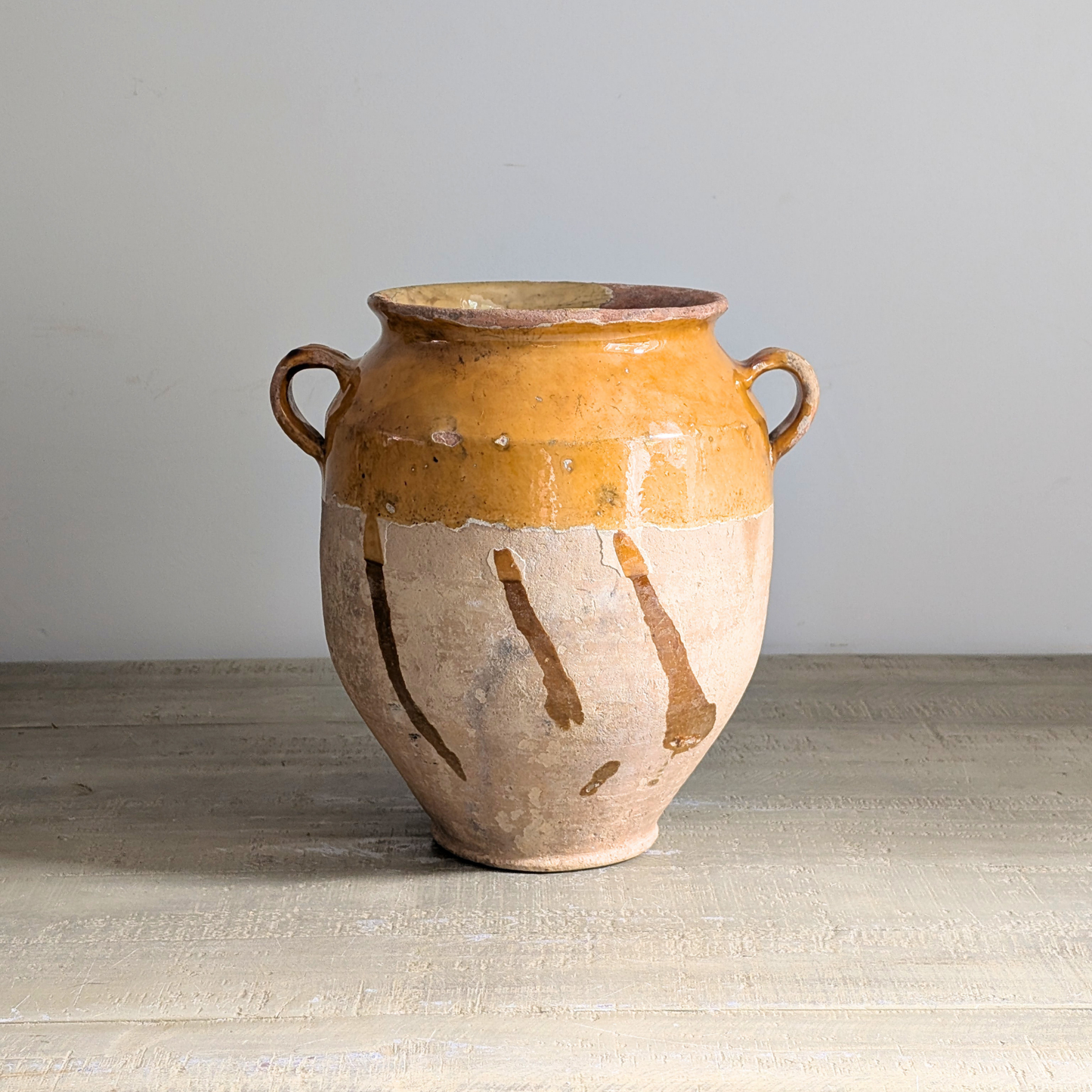 Large Yellow Confit Pot 2