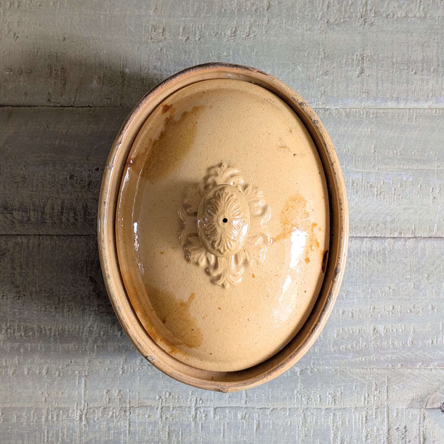 Yellow Lidded Dish