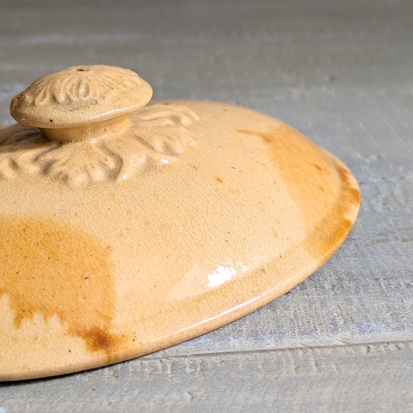 Yellow Lidded Dish