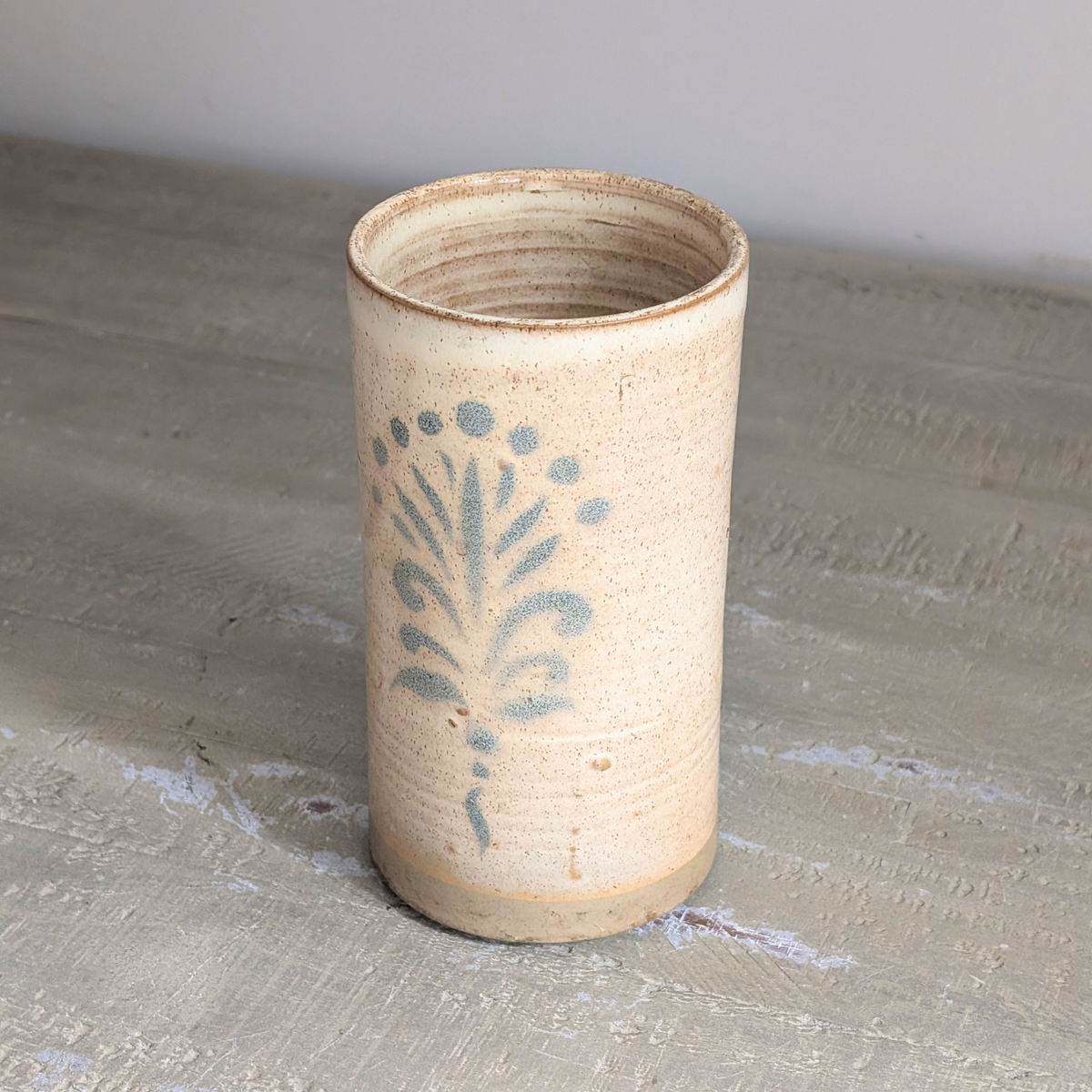 Studio Pottery Tall Vase
