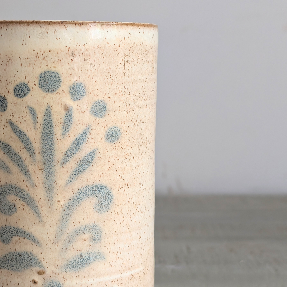 Studio Pottery Tall Vase
