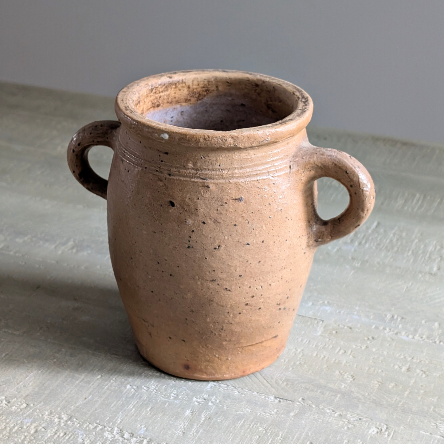 Small Brown Double Handled Pot