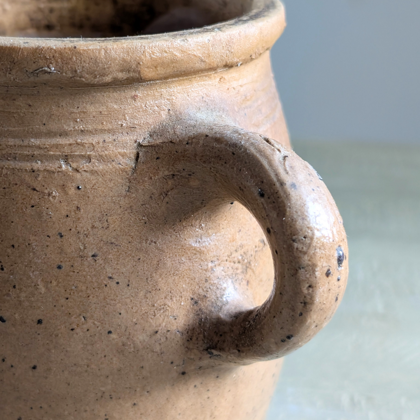 Small Brown Double Handled Pot