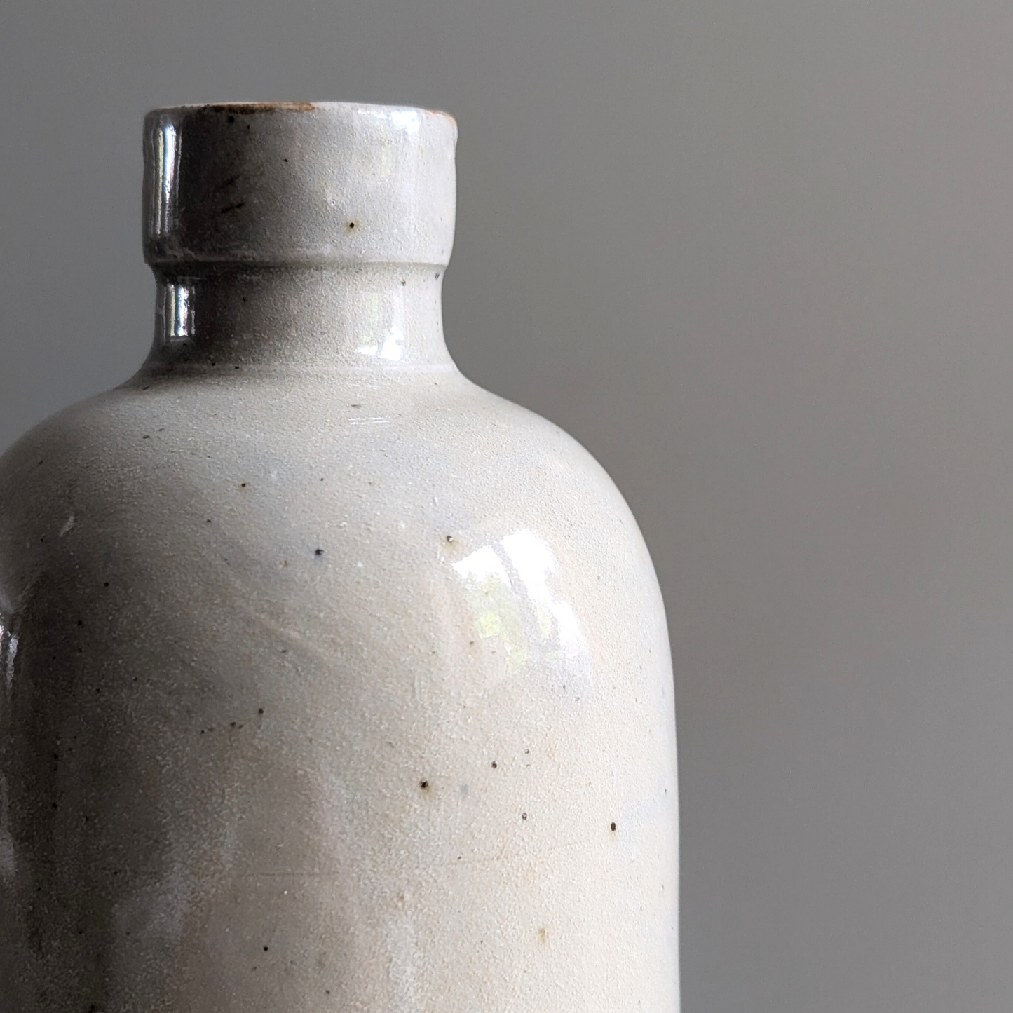 Vintage Cream Glazed Bottle