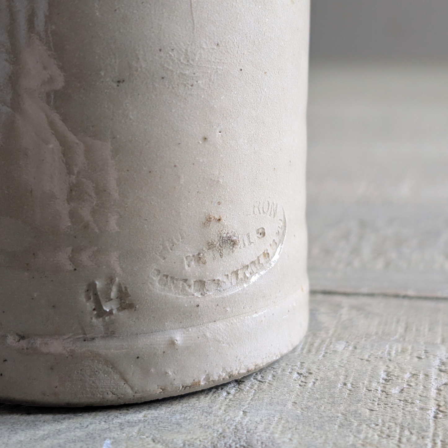 Vintage Cream Glazed Bottle