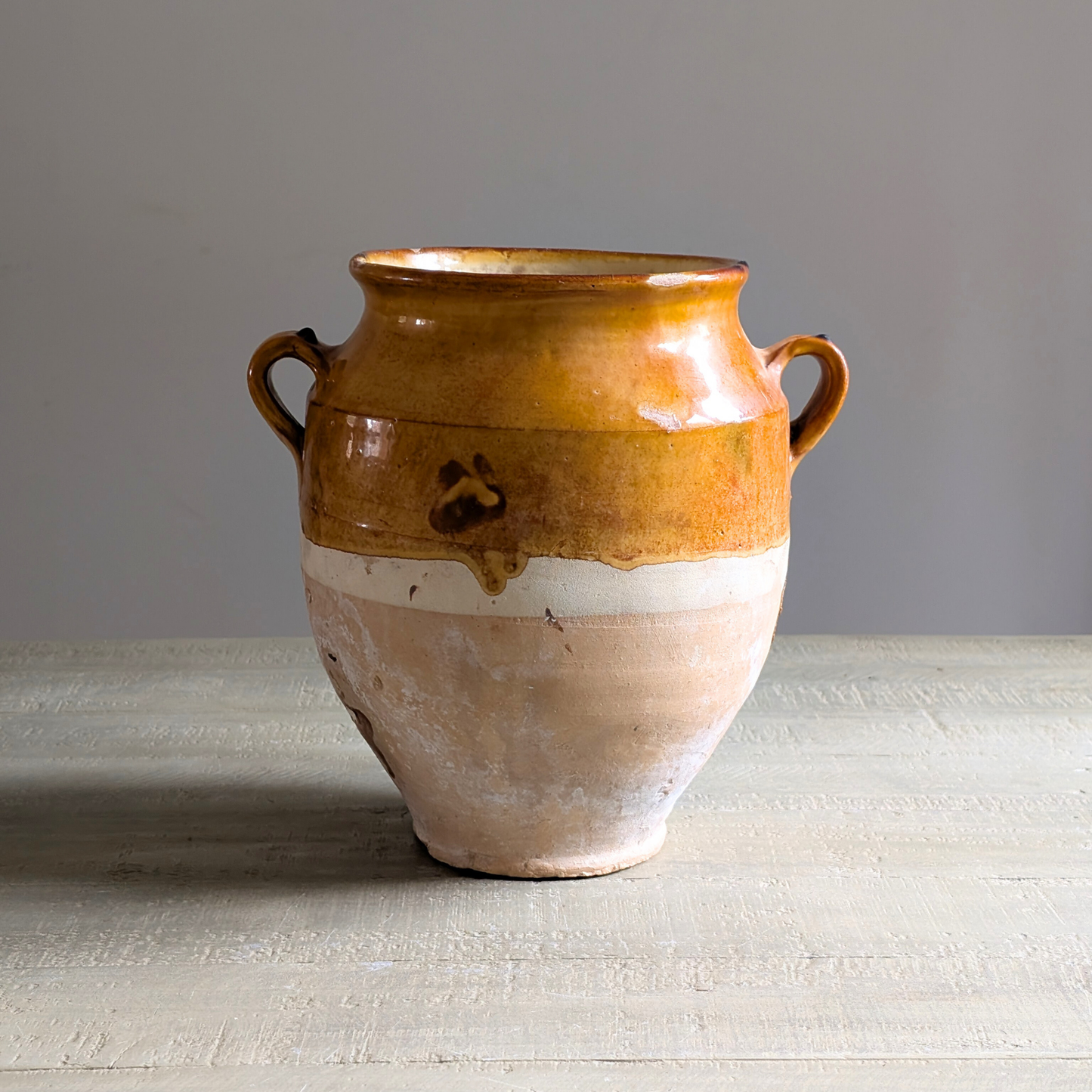 Large Yellow Confit Pot 1