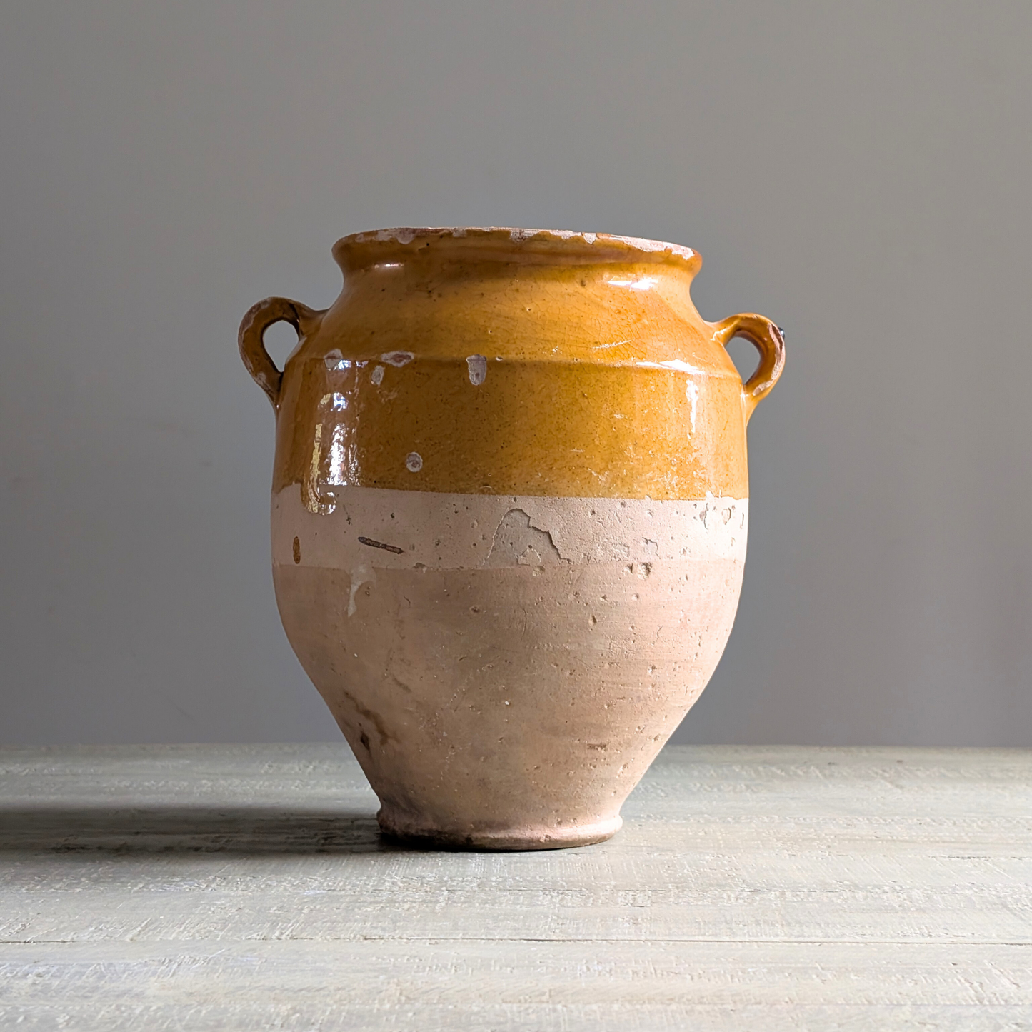 Large Yellow Confit Pot 2