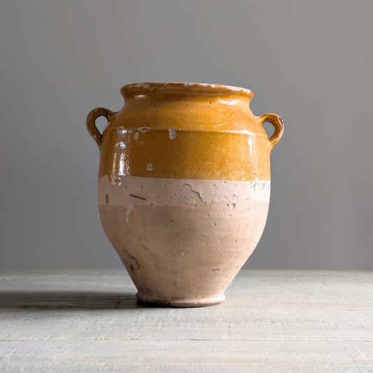 Large Yellow Confit Pot 2