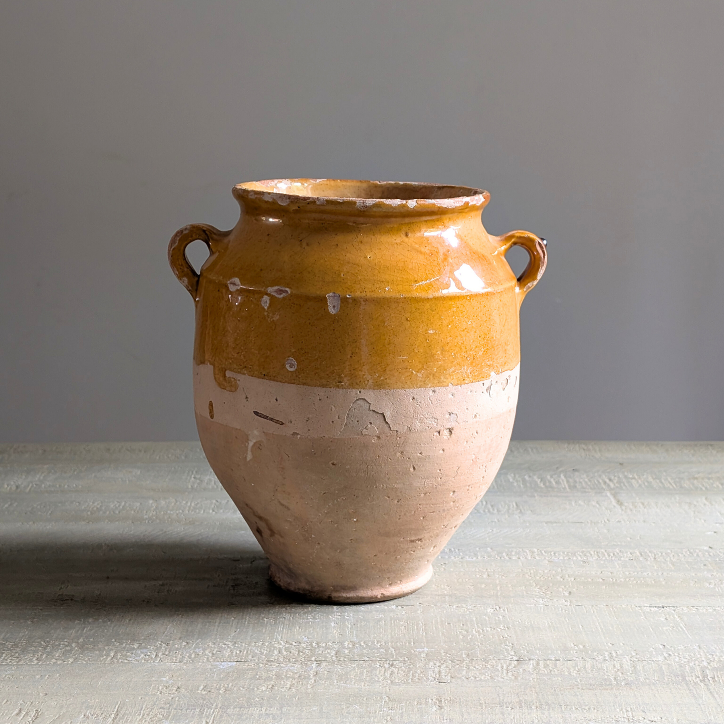 Large Yellow Confit Pot 2