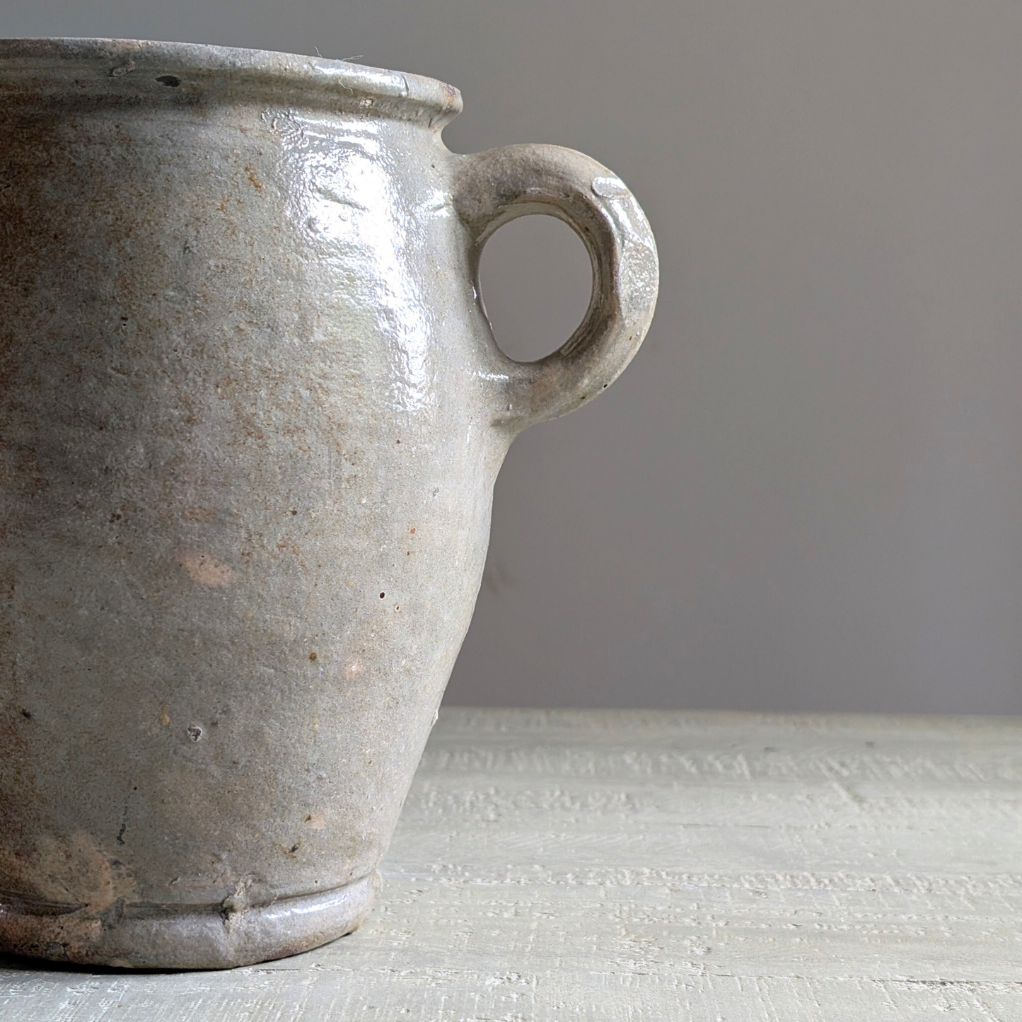 Medium Grey Double Handled French Pot