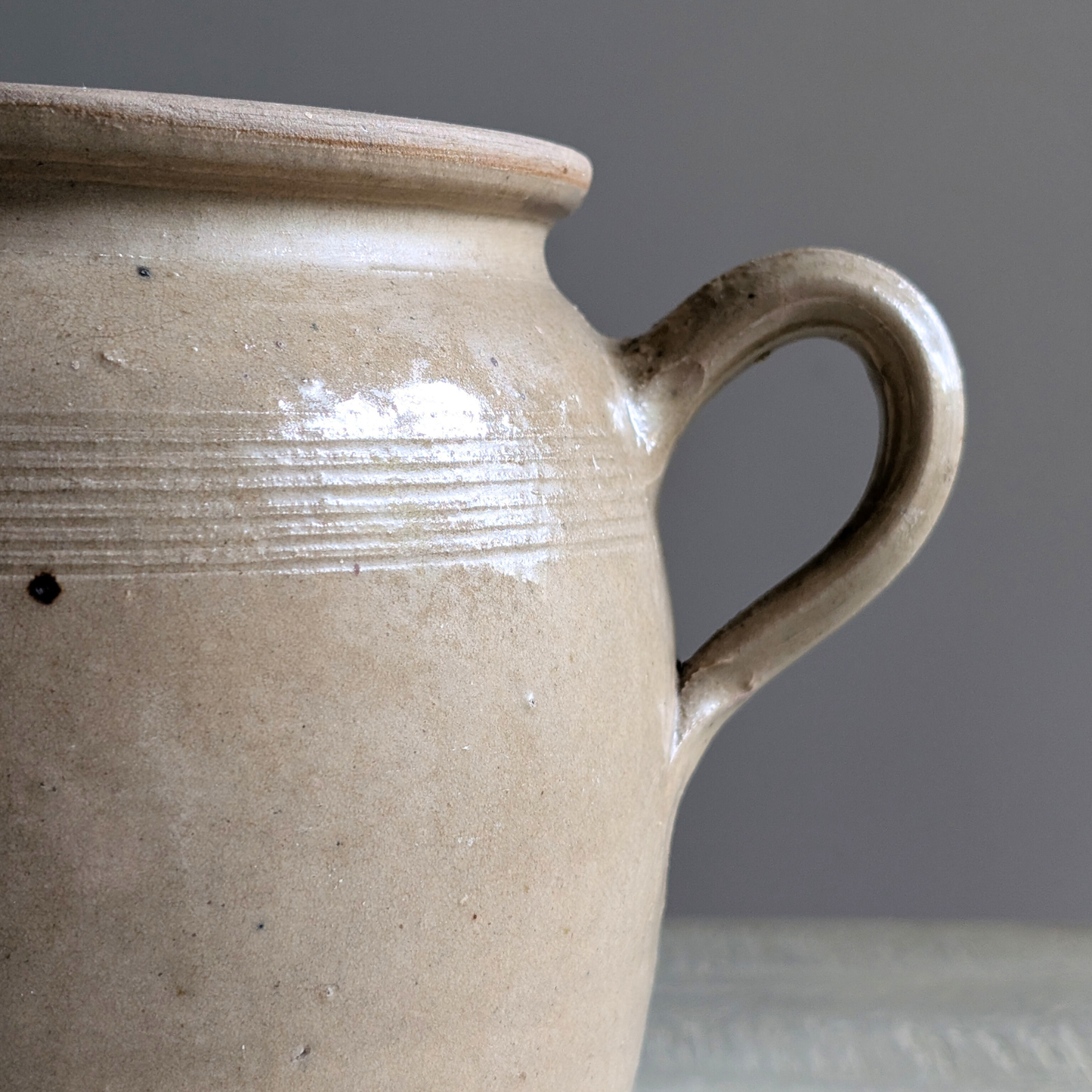 Large Loop Eared Confit Pot 1