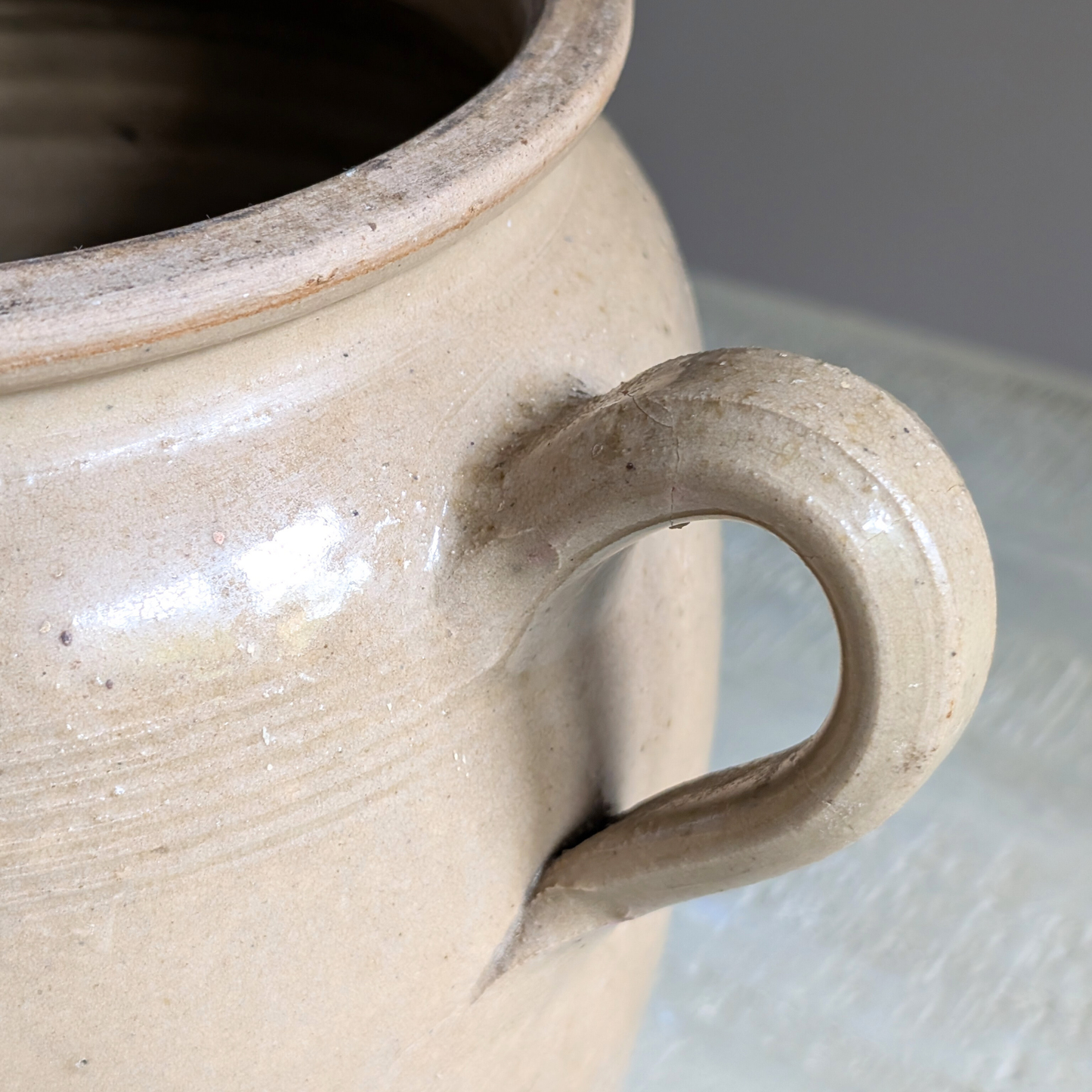 Large Loop Eared Confit Pot 1