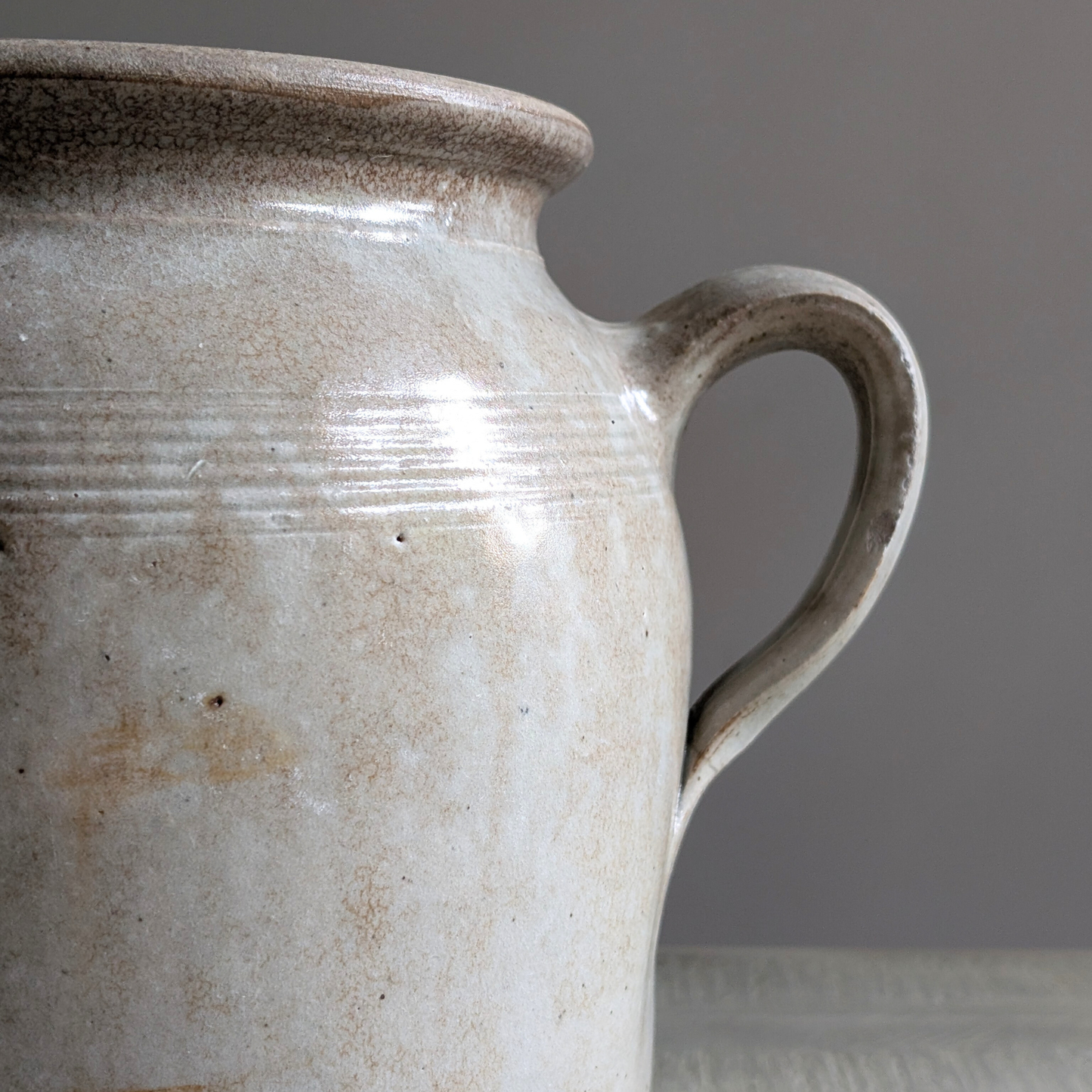 Large Loop Eared Confit Pot 2