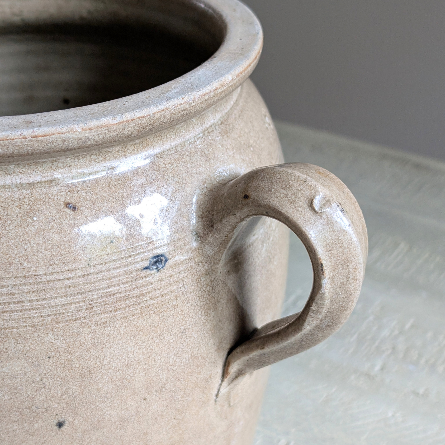 Large Loop Eared Confit Pot 3