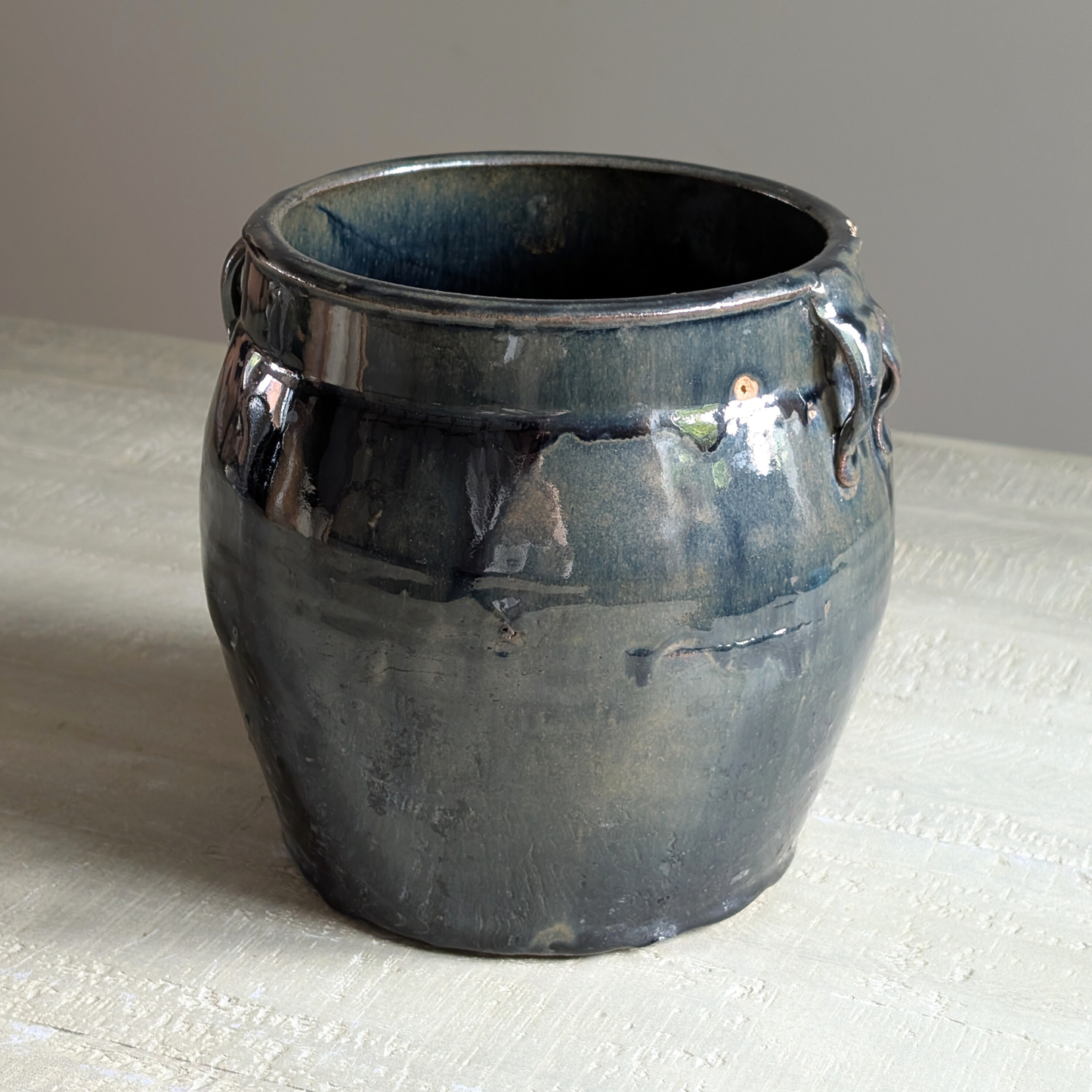 Blue Chinese Preserving Jar