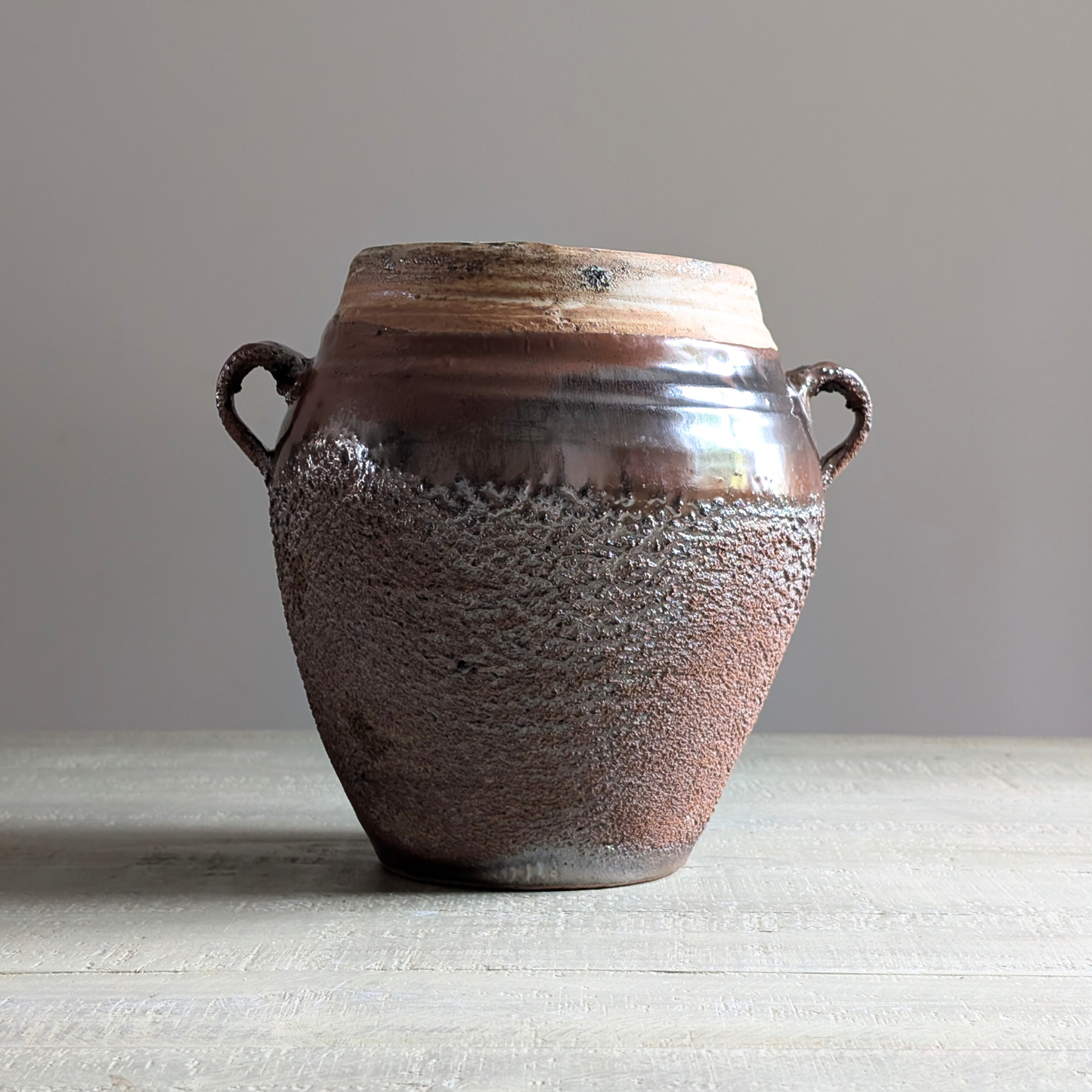 Brown Glazed Confit Pots