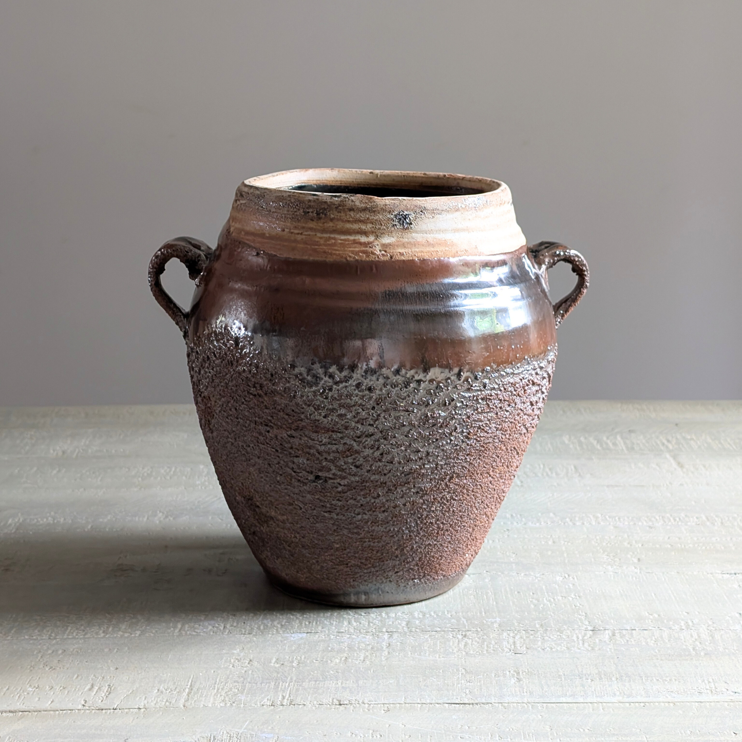 Brown Glazed Confit Pots