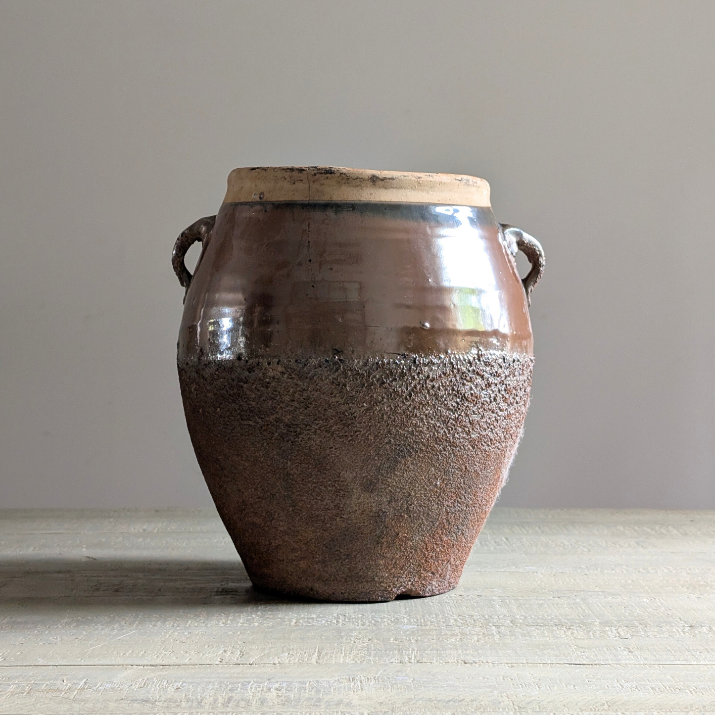 Brown Glazed Confit Pots