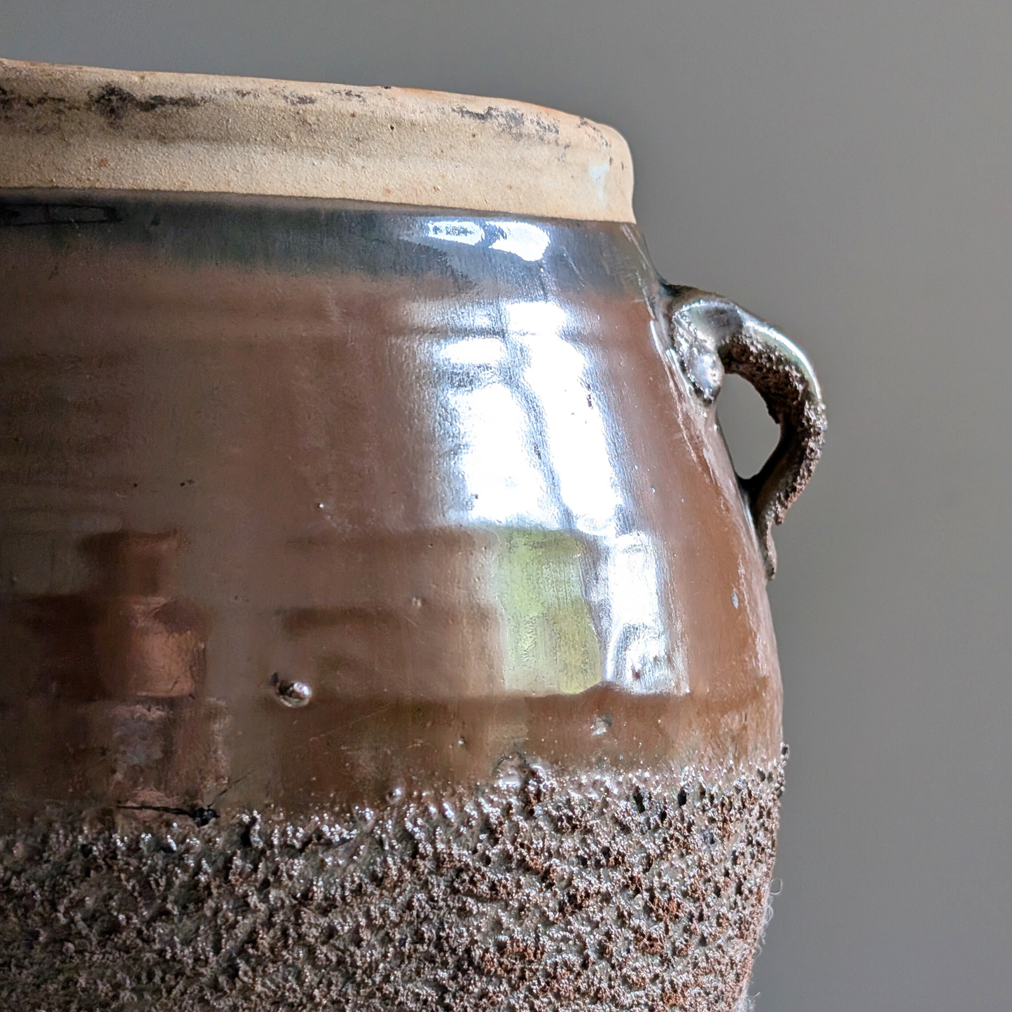 Brown Glazed Confit Pots