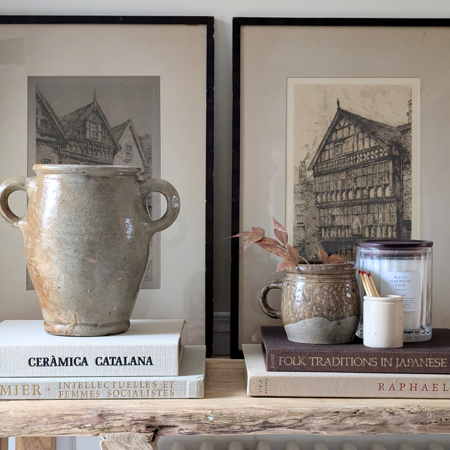 Medium Grey Double Handled French Pot