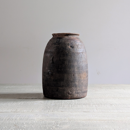 Small Wooden Curd Vase