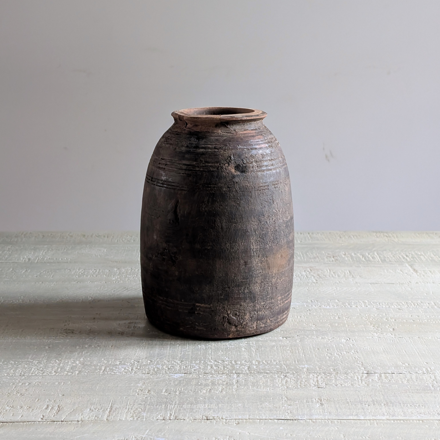 Small Wooden Curd Vase