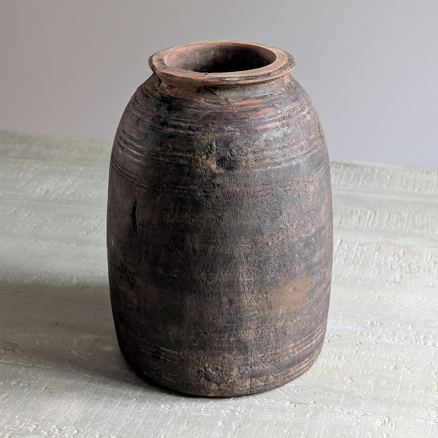 Small Wooden Curd Vase