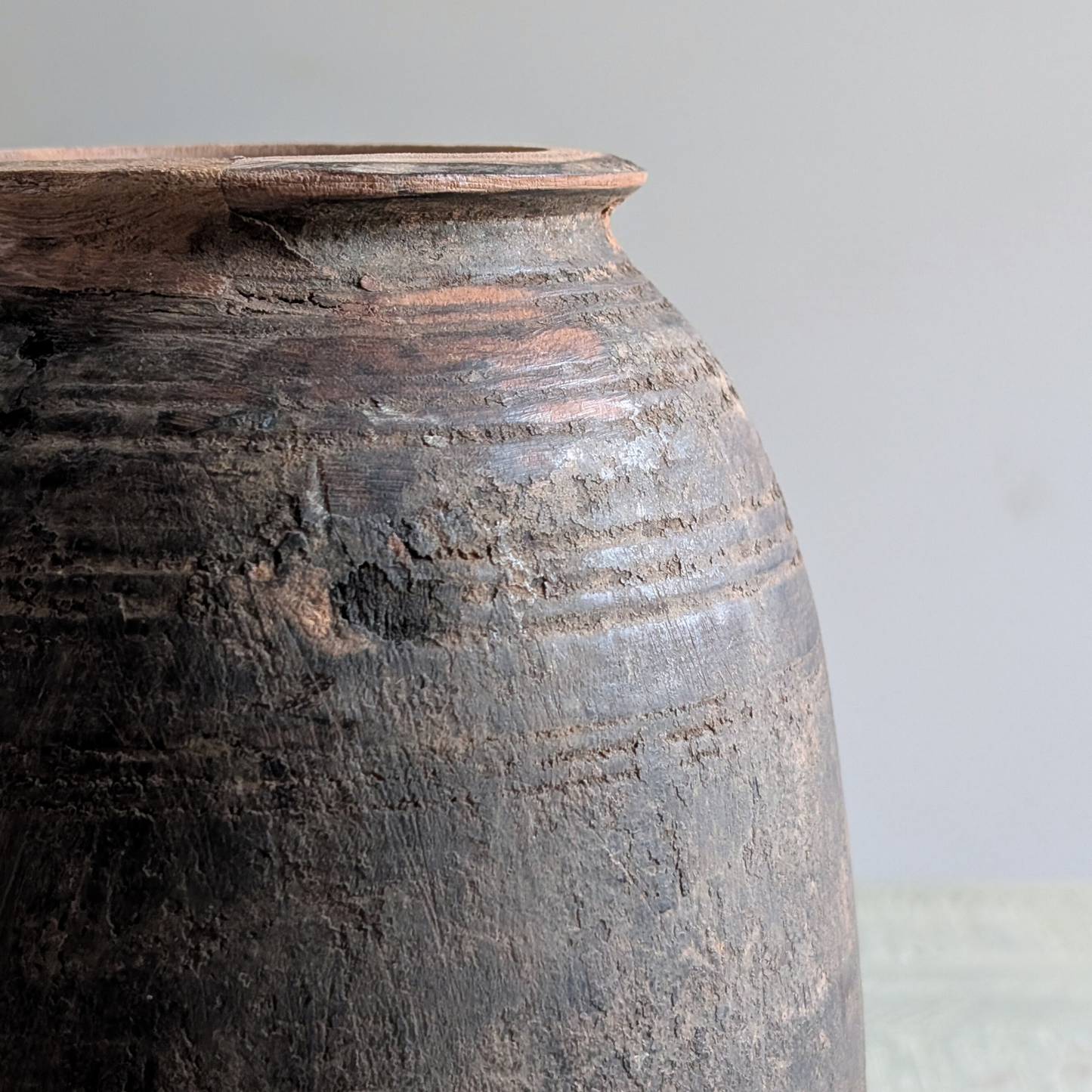 Small Wooden Curd Vase