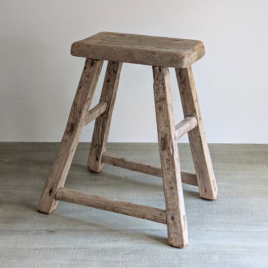Large Reclaimed Milking Stool 1