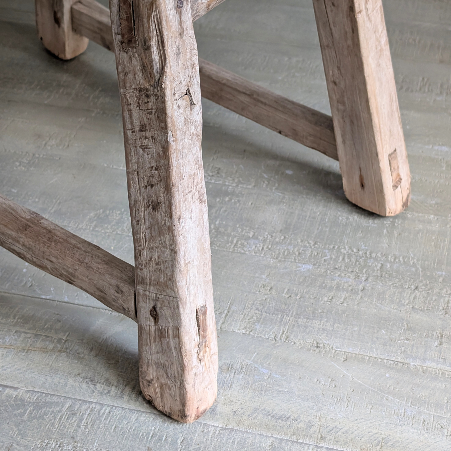 Large Reclaimed Milking Stool 1