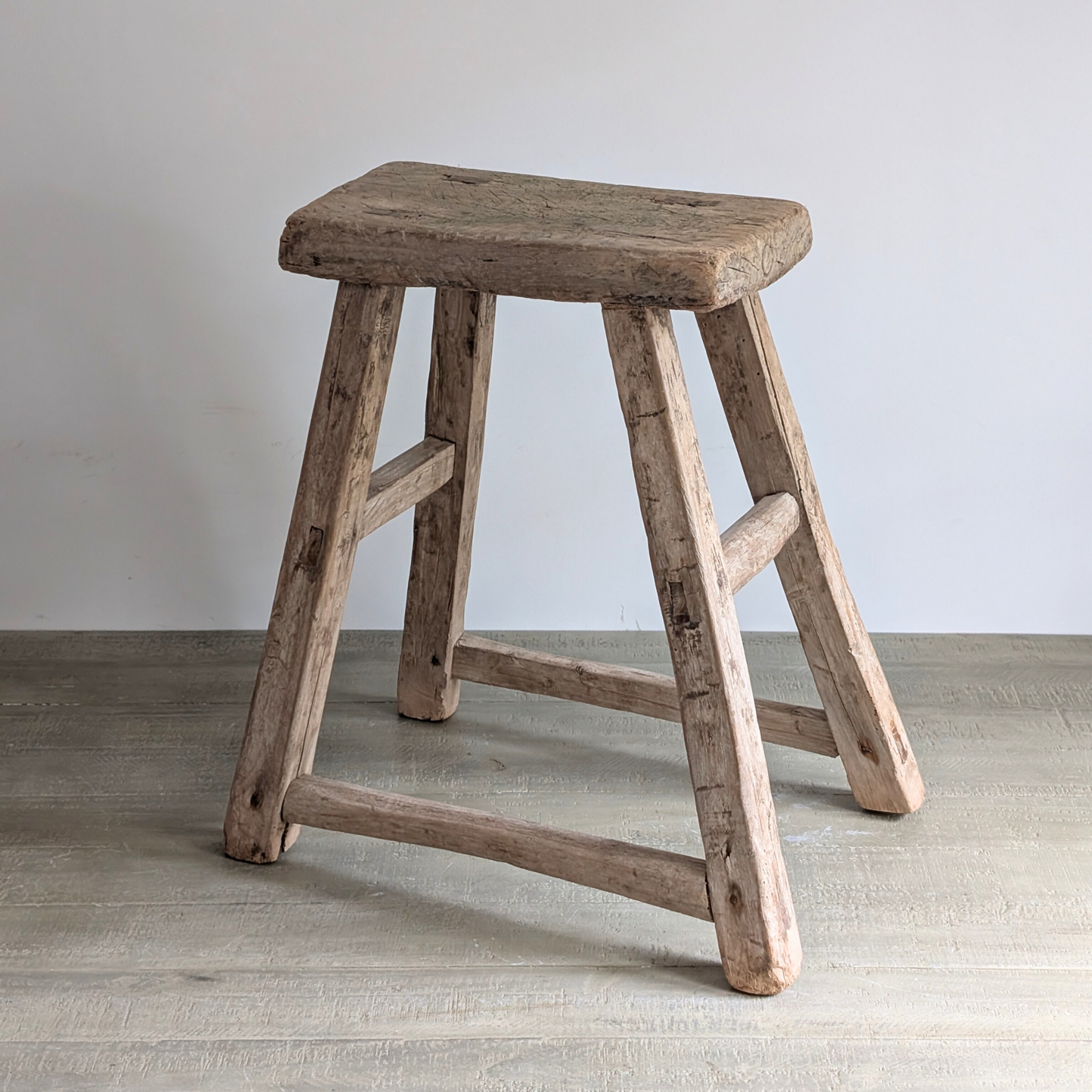 Large Reclaimed Milking Stool 1