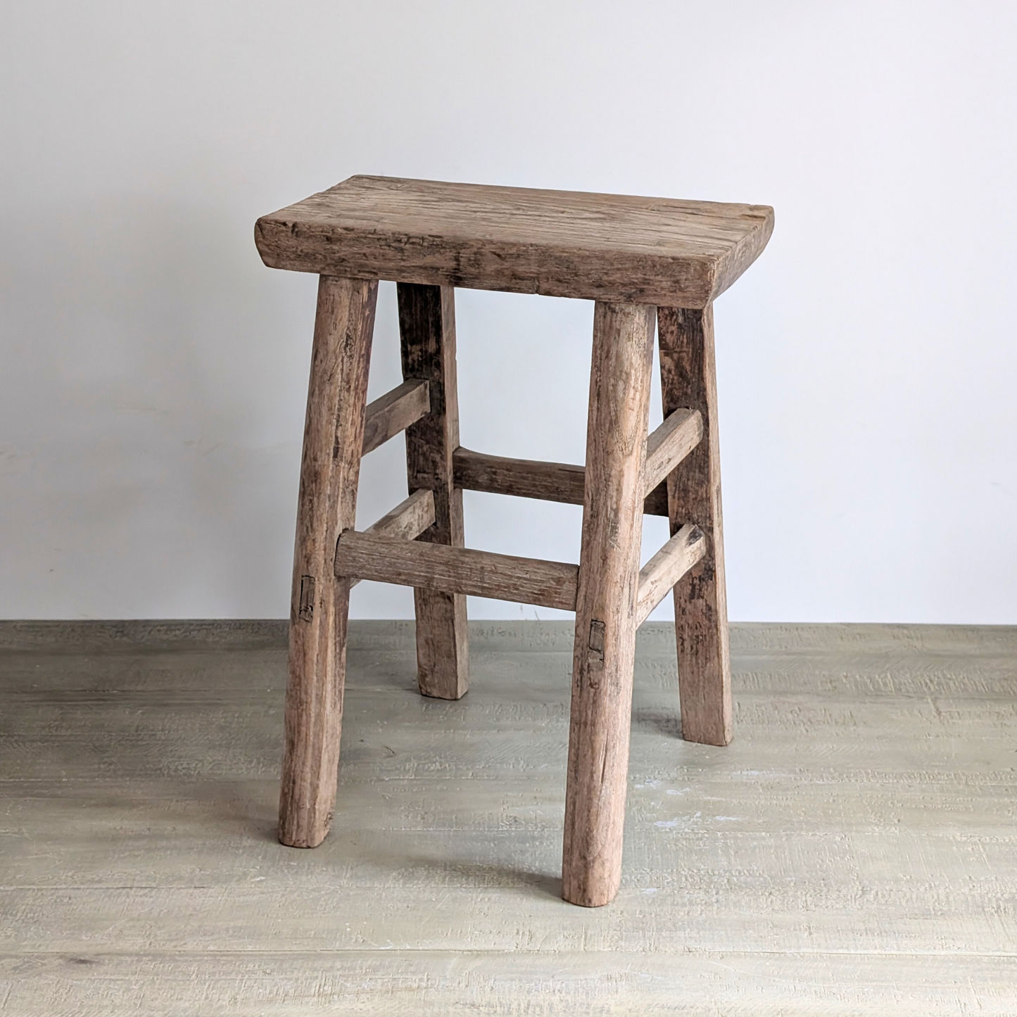 Large Reclaimed Milking Stool 2