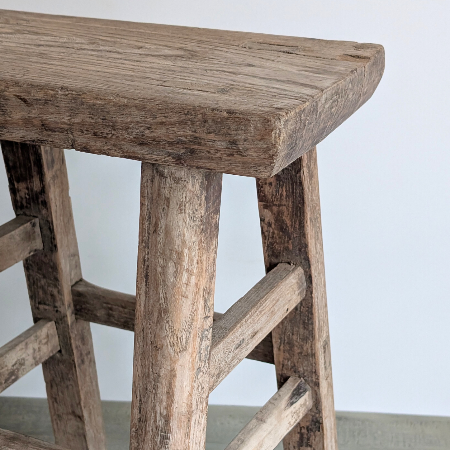 Large Reclaimed Milking Stool 2