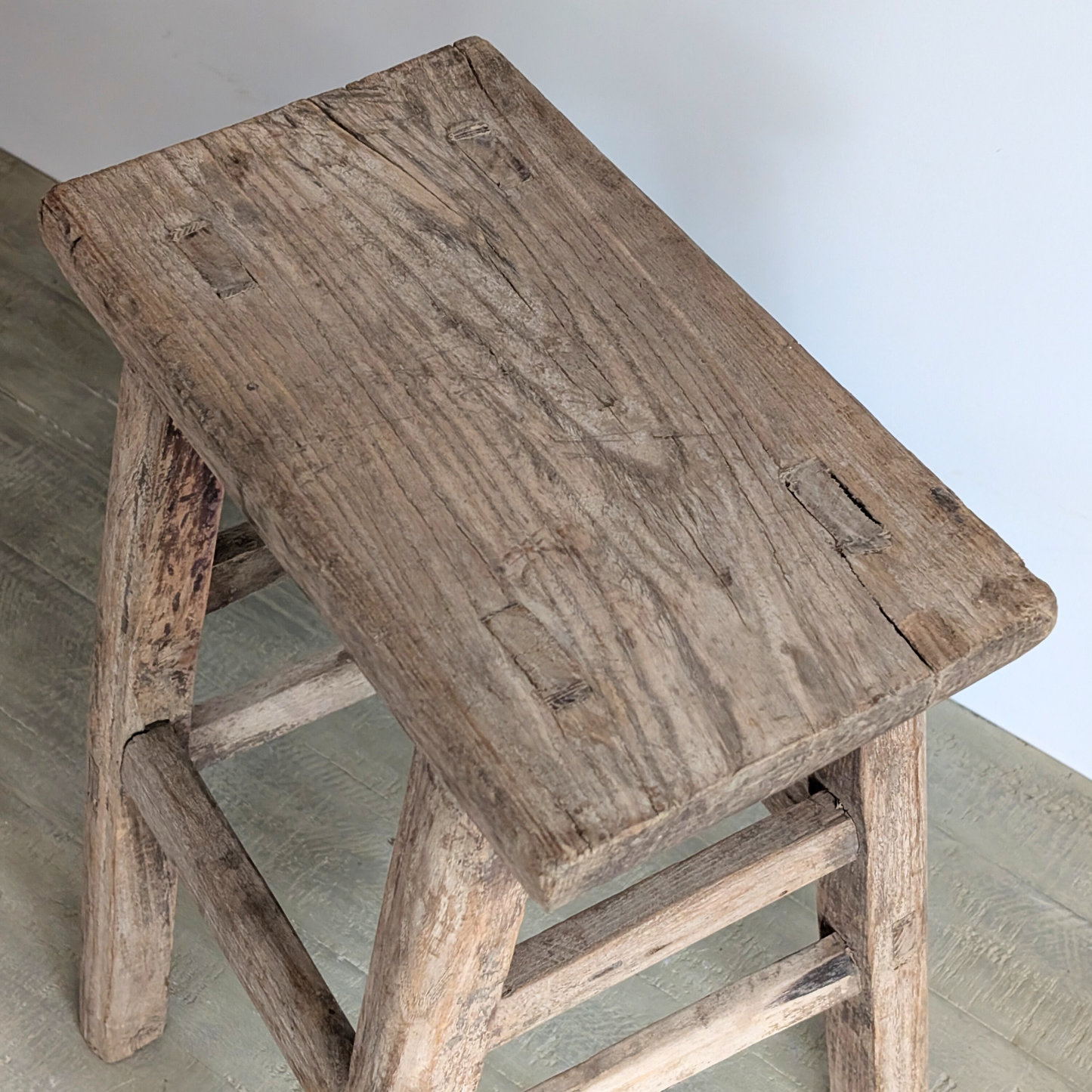 Large Reclaimed Milking Stool 2