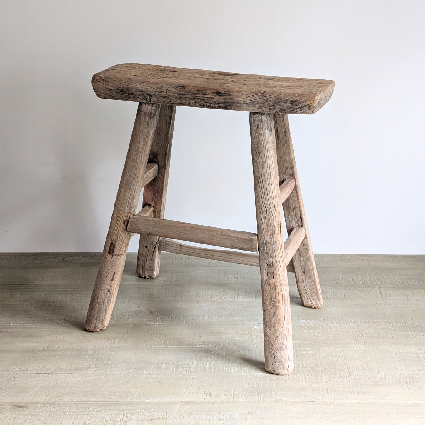 Large Reclaimed Milking Stool 3