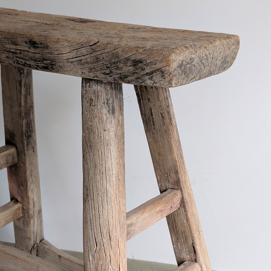 Large Reclaimed Milking Stool 3